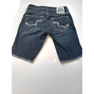 Big Star Casey K Denim Shorts‎ Embellished Pockets Low Rise Women's 25